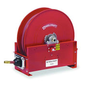 Spring Return Hose Reel, 1 1/4 in Hose Diameter, 50 ft Length, 600 psi Max. Pressure, Aluminum, Red