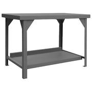 Workbenches, Steel, 60" W, 34" Height, 12,000 lb., Straight
