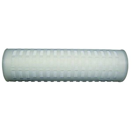 Pleated Filter Cartridge, 70 gpm, 0.5 Micron, 2-3/4" O.D., 10 in H