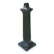 Cigarette Receptacle,1 gal.,Black