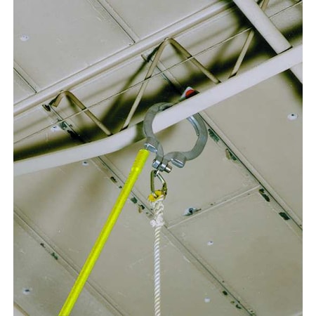 Extension Pole and Hook Anchor, 20ft long, Stainless Steel, 400lb Weight Capacity, Vertical Mounting