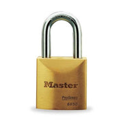 Padlock, Keyed Alike, Long Shackle, Rectangular Brass Body, Boron Shackle, 29/32 in W