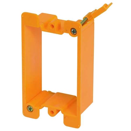 Communication Bracket, 1 Gang, Plastic, Single Gang Box Type