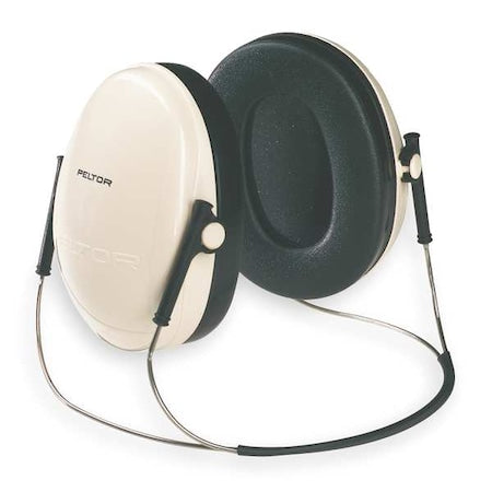Peltor Optime 95 Behind-the-Neck Ear Muffs, 21 dB NRR, Passive, General Purpose, Black/Beige