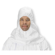 Disposable Hood, Tyvek(R) 400, Serged Seam, White, Covers Head, Neck, Shoulders ,100 PK