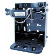Fire Extinguisher Bracket, For 20 lb Tank Weight, Vehicle or Marine Mounting Bracket, Black Steel