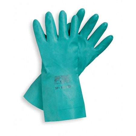 AlphaTec(R) Solvex Chemical Resistant Gloves, Nitrile, 13 in L, 15 mil, Green, 11, 1 PR