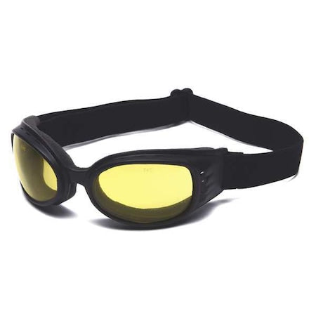 Safety Goggles, Amber Lens, Anti-Scratch, Direct Vented, Dielectric, Max Barron Series