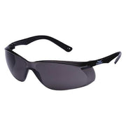 Jbird, Safety Glasses, Anti-Scratch, Gray Lens, Black Frame, Frameless