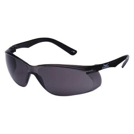 Jbird, Safety Glasses, Anti-Scratch, Gray Lens, Black Frame, Frameless