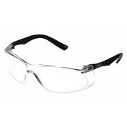 Safety Glasses, Anti-Fog, Anti-Static, Anti-Scratch, Frameless, Black Arm, Clear Lens