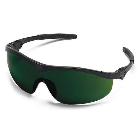 Thunder, Welding Safety Glasses, Anti-Scratch, Welding Shade(s) Lens, Black Frame, Half-Frame
