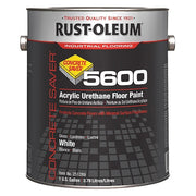 1 gal Floor Paint, Gloss Finish, White, Solvent Base
