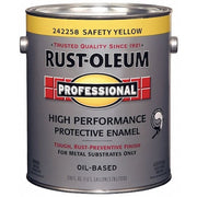 Interior/Exterior Paint, Gloss, Oil Base, Safety Yellow, 1 gal