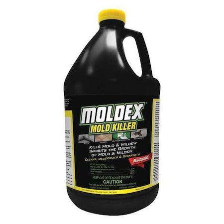 Mold Mildew Remover, 1 gal, Trigger Spray Bottle, Liquid, Ready To Use