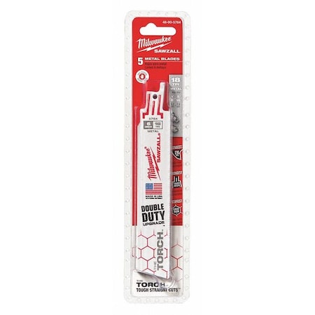 6" 18 TPI The Torch SAWZALL Blades (5 Pk)