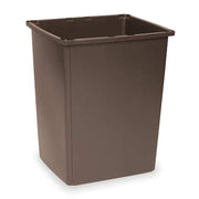 Glutton(R) 56 gal Square Outdoor Can, Brown, None, Plastic, 22 3/4 in