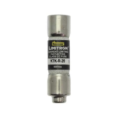 CC Class, Fast-Acting, 20A, 600V AC, Non-Indicating