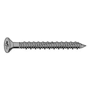 Concrete Screw, 3/16" Dia., Flat, 3 1/4 in L, Steel Blue Ruspert, 100 PK
