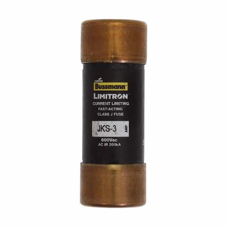 UL Class Fuse, J Class, Fast-Acting, 3A, 600V AC, Non-Indicating