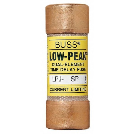 UL Class Fuse, J Class, Time-Delay, 5.60A, 600V AC, Non-Indicating