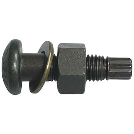 Grade A490, 7/8 in Tension Control Bolt, Black Oxide Steel, 2 3/4 in L, 180 PK