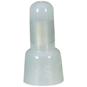 Crimp Wire Connector, 10 AWG Max, Clear, Nylon Insulation, 600 V, 50 PK