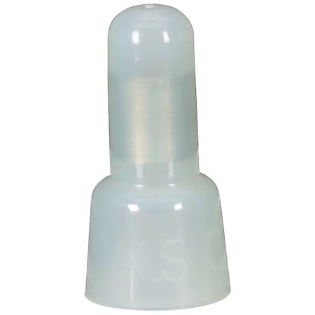 Crimp Wire Connector, 10 AWG Max, Clear, Nylon Insulation, 600 V, 50 PK