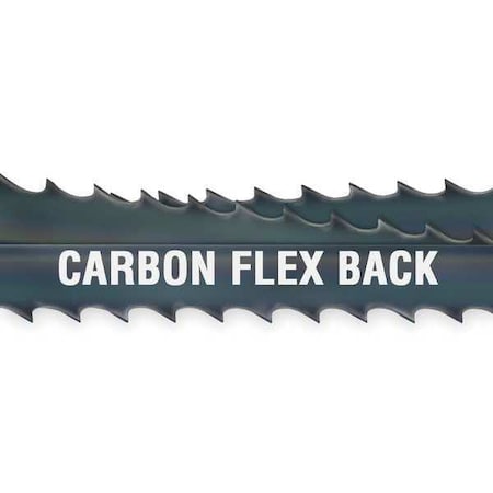 Band Saw Blade, 5 ft. 8 in L, 1/2" W, 14 TPI, Carbon Steel, 0.025" Thick
