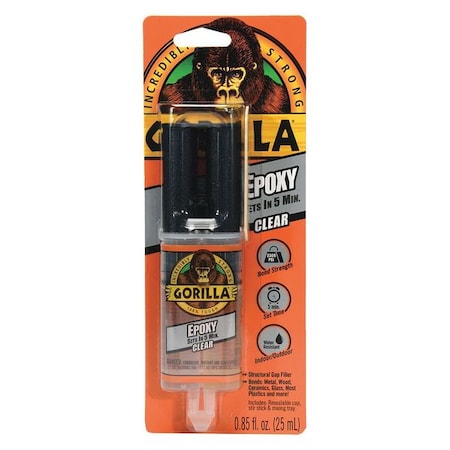 Instant Adhesive, Epoxy Series, Clear, 1 oz, Bottle, 1:01 Mix Ratio, 15 hr Functional Cure