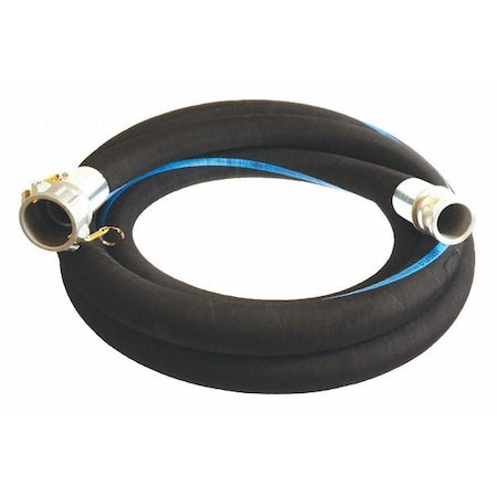 3" ID x 20 ft Rubber Discharge & Suction Hose BK