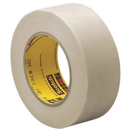 Cloth Tape, White, 60 yd L, 1/2 in W