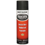 Rubberized Undercoating, 15 oz, Black, Solvent, SBR Rubber, Metal