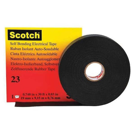 Electrical Tape, Black, 10 yd L, 2 in W