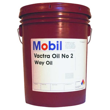 Way Oil, Mobil Vactra No 2, Pail, 5 gal, Mineral, SAE Grade 30, ISO Grade 68