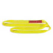 Web Sling, Type 5, 8 ft L, 1 in W, Polyester, Yellow