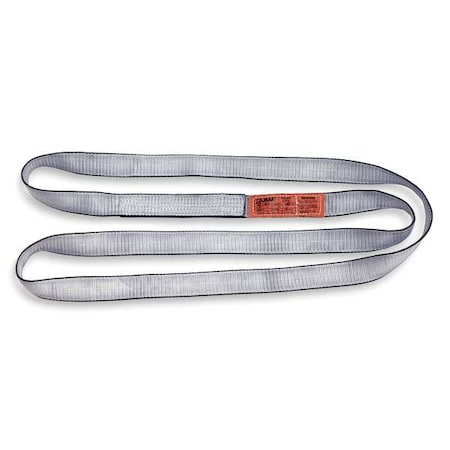 Web Sling, Type 5, 3 ft L, 1 in W, Polyester, Yellow