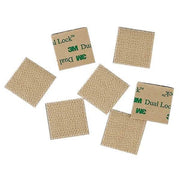 Reclosable Fastener Shapes, Acrylic Adhesive, 3 in, 1 in Wd, Clear, 100 PK