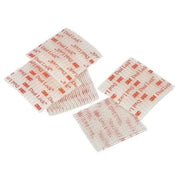 Reclosable Fastener Shape, Square, Acrylic Adhesive, 1 in, 1 in W, Clear, 100 PK