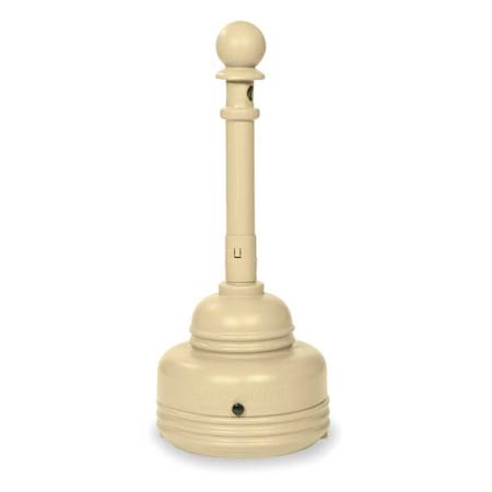 Cigarette Receptacle,1-1/4 gal.,Tan