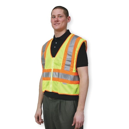 4XL Class 2 High Visibility Vest, Lime