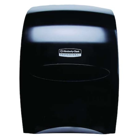 Sanitouch Manual Hard Roll Towel Dispenser, Black, for 1.75" Core, 12.63" x 16.13" x 10.2", Qty 1
