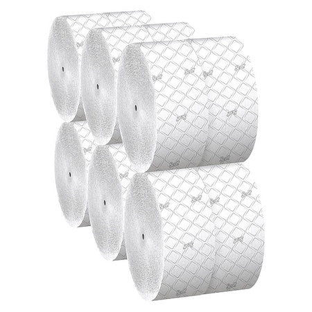 Scott Essential, Jumbo Coreless, 2 Ply, Continuous Sheets, White, 12 PK