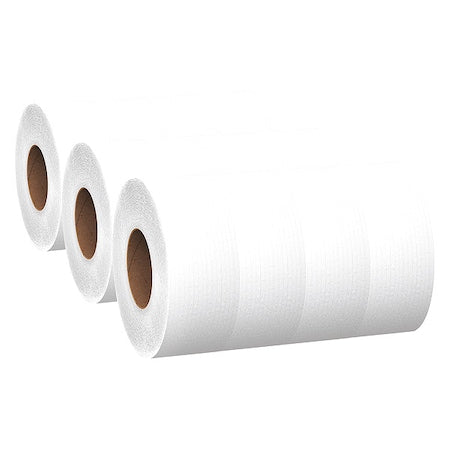 Scott 100% Recycled Fiber Hi-Capacity Jumbo Roll Toilet Paper, Non-perforated, 1,000'/Roll, 12 Rolls