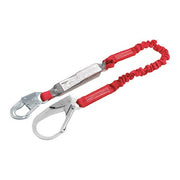 PRO(TM) Pack Shock Absorbing Lanyard, 6 ft. Length, Snap Hook, Steel, 1 Leg(s)