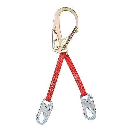 PRO(TM) Positioning Lanyard, 22" Length, Snap Hook, Steel, 2 Leg(s), 310 lb. Weight Capacity
