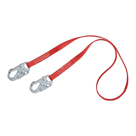 PRO(TM) Positioning Lanyard, 6 ft. Length, Snap Hook, Steel, 1 Leg(s), 310 lb. Weight Capacity