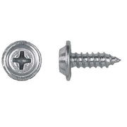 Sheet Metal Screw, #8 x 1/2 in, Zinc Plated Steel Flat Head Phillips Drive, 100 PK