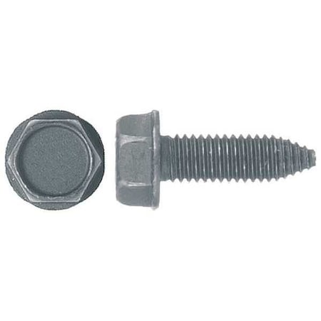 Flange Bolt, 25 mm, Black Oxide Steel, External Hex Drive, 25 PK