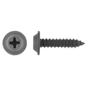 Sheet Metal Screw, #8 x 3/4 in, Black Phosphate Steel Flat Head Phillips Drive, 100 PK